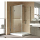 Душевой уголок Vegas Glass AFP-Fis Lux 120*100 08 01 L профиль глянцевый хром, стекло прозрачное, прямоугольный, двери распашные