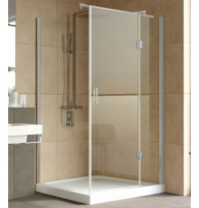 Душевой уголок Vegas Glass AFP-Fis Lux 120*100 07 01 R профиль матовый хром, стекло прозрачное, прямоугольный, двери распашные
