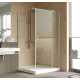 Душевой уголок Vegas Glass AFP-Fis Lux 120*100 07 01 R профиль матовый хром, стекло прозрачное, прямоугольный, двери распашные
