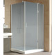 Душевой уголок Vegas Glass AFP-Fis Lux 120*100 07 10 R профиль матовый хром, стекло сатин, прямоугольный, двери распашные