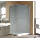 Душевой уголок Vegas Glass AFP-Fis Lux 120*100 07 10 R профиль матовый хром, стекло сатин, прямоугольный, двери распашные