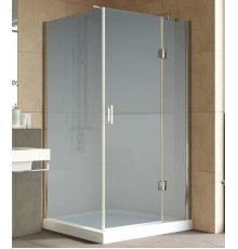 Душевой уголок Vegas Glass AFP-Fis Lux 120*90 08 10 R профиль глянцевый хром, стекло сатин, прямоугольный, двери распашные