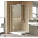 Душевой уголок Vegas Glass AFP-Fis Lux 120*90 01 01 L профиль белый, стекло прозрачное, прямоугольный, двери распашные