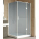 Душевой уголок Vegas Glass AFP-Fis Lux 120*90 01 10 R профиль белый, стекло сатин, прямоугольный, двери распашные
