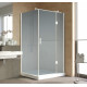 Душевой уголок Vegas Glass AFP-Fis Lux 120*90 01 10 R профиль белый, стекло сатин, прямоугольный, двери распашные