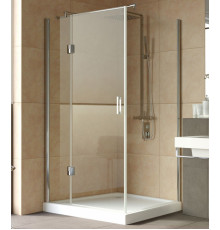 Душевой уголок Vegas Glass AFP-Fis Lux 120*90 08 01 L профиль глянцевый хром, стекло прозрачное, прямоугольный, двери распашные