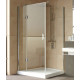 Душевой уголок Vegas Glass AFP-Fis Lux 120*90 08 01 L профиль глянцевый хром, стекло прозрачное, прямоугольный, двери распашные