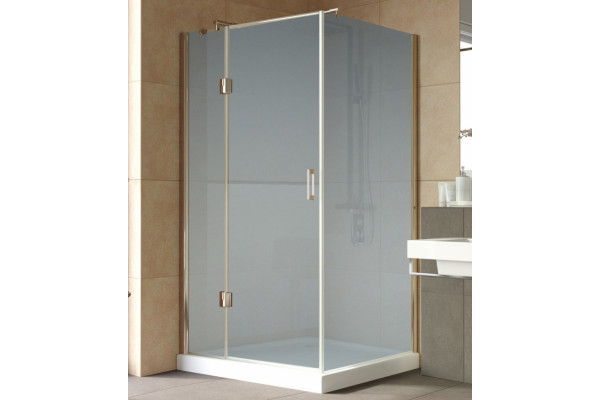 Душевой уголок Vegas Glass AFP-Fis Lux 120*90 08 10 L профиль глянцевый хром, стекло сатин, прямоугольный, двери распашные