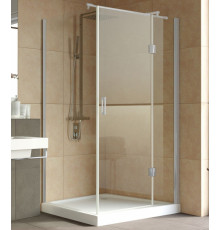 Душевой уголок Vegas Glass AFP-Fis Lux 120*90 07 01 R профиль матовый хром, стекло прозрачное, прямоугольный, двери распашные