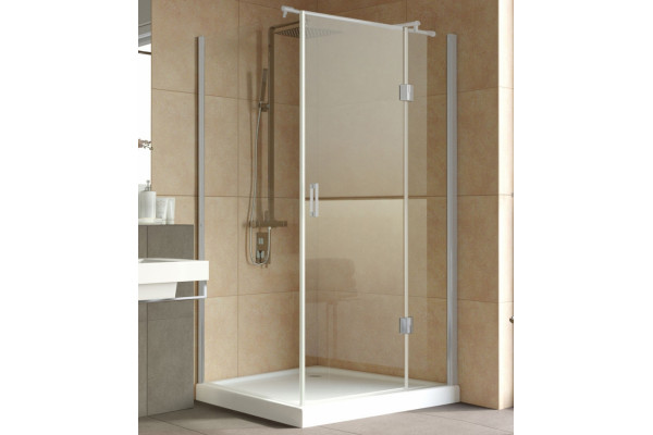Душевой уголок Vegas Glass AFP-Fis Lux 120*90 07 01 R профиль матовый хром, стекло прозрачное, прямоугольный, двери распашные