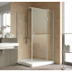 Душевой уголок Vegas Glass AFP-Fis Lux 120*90 07 01 R профиль матовый хром, стекло прозрачное, прямоугольный, двери распашные