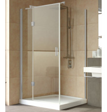 Душевой уголок Vegas Glass AFP-Fis Lux 120*90 07 01 L профиль матовый хром, стекло прозрачное, прямоугольный, двери распашные