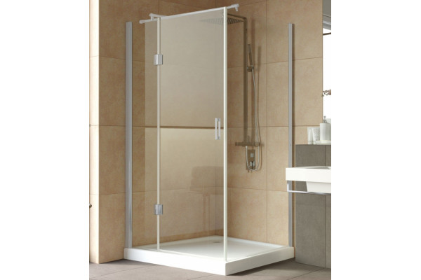 Душевой уголок Vegas Glass AFP-Fis Lux 120*90 07 01 L профиль матовый хром, стекло прозрачное, прямоугольный, двери распашные