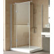 Душевой уголок Vegas Glass AFP-Fis Lux 120*90 07 01 L профиль матовый хром, стекло прозрачное, прямоугольный, двери распашные