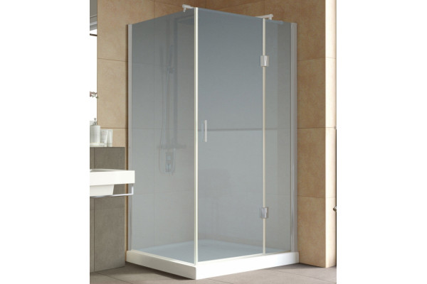 Душевой уголок Vegas Glass AFP-Fis Lux 120*90 07 10 R профиль матовый хром, стекло сатин, прямоугольный, двери распашные