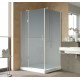 Душевой уголок Vegas Glass AFP-Fis Lux 120*90 07 10 L профиль матовый хром, стекло сатин, прямоугольный, двери распашные