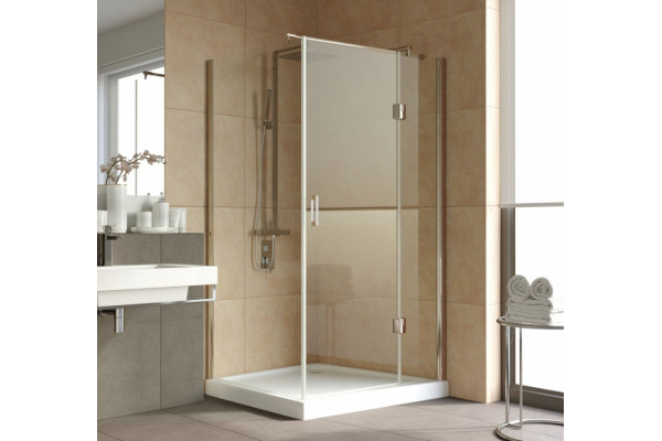 Душевой уголок Vegas Glass AFP-Fis Lux 120*90 05 01 R профиль бронза, стекло прозрачное, прямоугольный, двери распашные