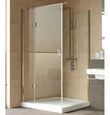 Душевой уголок Vegas Glass AFP-Fis Lux 120*90 05 01 L профиль бронза, стекло прозрачное, прямоугольный, двери распашные