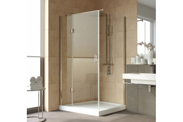 Душевой уголок Vegas Glass AFP-Fis Lux 120*90 05 01 L профиль бронза, стекло прозрачное, прямоугольный, двери распашные
