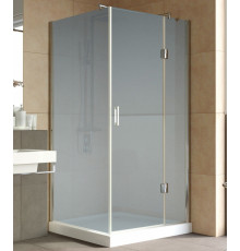 Душевой уголок Vegas Glass AFP-Fis Lux 100*90 08 10 R профиль глянцевый хром, стекло сатин, прямоугольный, двери распашные