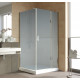 Душевой уголок Vegas Glass AFP-Fis Lux 100*90 08 10 R профиль глянцевый хром, стекло сатин, прямоугольный, двери распашные