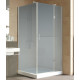 Душевой уголок Vegas Glass AFP-Fis Lux 100*90 07 10 R профиль матовый хром, стекло сатин, прямоугольный, двери распашные