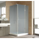 Душевой уголок Vegas Glass AFP-Fis Lux 100*90 07 10 R профиль матовый хром, стекло сатин, прямоугольный, двери распашные