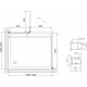 Душевой уголок Vegas Glass AFP-Fis 0110 07 10 R профиль матовый хром, стекло сатин, квадратный, двери распашные