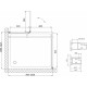 Душевой уголок Vegas Glass AFP-Fis 0100 01 01 R профиль белый, стекло прозрачное, квадратный, двери распашные