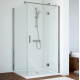 Душевой уголок Vegas Glass AFP-Fis 0100 08 01 R профиль глянцевый хром, стекло прозрачное, квадратный, двери распашные