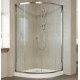 Душевой уголок Vegas Glass ZS 120 08 01 профиль глянцевый хром, стекло прозрачное, четверть круга, двери раздвижные