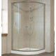 Душевой уголок Vegas Glass ZS 120 07 01 профиль матовый хром, стекло прозрачное, четверть круга, двери раздвижные