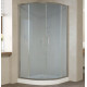 Душевой уголок Vegas Glass ZS 120 07 10 профиль матовый хром, стекло сатин, четверть круга, двери раздвижные