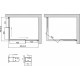 Душевой уголок Vegas Glass ZA-F 90*80 05 10 профиль бронза, стекло сатин, прямоугольный, двери раздвижные