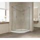 Душевой уголок Vegas Glass ZS-F 120*100 07 01 профиль матовый хром, стекло прозрачное, прямоугольный-асимметричный, двери раздвижные