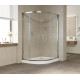 Душевой уголок Vegas Glass ZS-F 120*110 08 01 профиль глянцевый хром, стекло прозрачное, прямоугольный-асимметричный, двери раздвижные