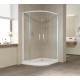 Душевой уголок Vegas Glass ZS-F 120*90 01 01 профиль белый, стекло прозрачное, прямоугольный-асимметричный, двери раздвижные