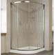 Душевой уголок Vegas Glass ZS-F 120*90 08 01 профиль глянцевый хром, стекло прозрачное, прямоугольный-асимметричный, двери раздвижные