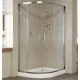 Душевой уголок Vegas Glass ZS-F 110*100 08 01 профиль глянцевый хром, стекло прозрачное, прямоугольный-асимметричный, двери раздвижные