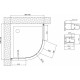 Душевой уголок Vegas Glass ZS-F 110*100 08 01 профиль глянцевый хром, стекло прозрачное, прямоугольный-асимметричный, двери раздвижные
