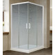Душевой уголок Vegas Glass ZA-F 110*90 01 02 профиль белый, стекло шиншилла, прямоугольный, двери раздвижные