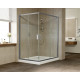 Душевой уголок Vegas Glass ZA-F 0120*110 07 01 профиль матовый хром, стекло прозрачное, прямоугольный, двери раздвижные