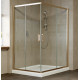 Душевой уголок Vegas Glass ZA-F 0120*110 05 01 профиль бронза, стекло прозрачное, прямоугольный, двери раздвижные