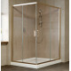 Душевой уголок Vegas Glass ZA-F 0120*110 05 05 профиль бронза, стекло бронза, прямоугольный, двери раздвижные