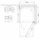 Душевой уголок Vegas Glass EP-Fis 0080 08 10 R профиль глянцевый хром, стекло сатин, квадратный, двери распашные