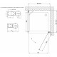 Душевой уголок Vegas Glass EP-Fis 90*100 07 01 R профиль матовый хром, стекло прозрачное, прямоугольный, двери распашные