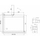Душевой уголок Vegas Glass AFP-Fis 90*80 07 10 R профиль матовый хром, стекло сатин, прямоугольный, двери распашные