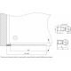 Шторка на ванну Vegas Glass EV 0075 05 01 L профиль бронза, стекло прозрачное, распашная, левая