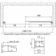Шторка на ванну Vegas Glass ZV 0170 01 10 профиль белый, стекло сатин, раздвижная