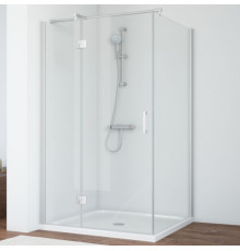 Душевой уголок Vegas Glass AFP-Fis 120*80 07 01 L профиль матовый хром, стекло прозрачное, прямоугольный, двери распашные